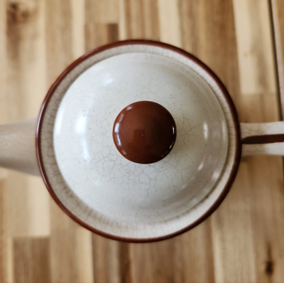 1970s Vintage Stoneware Floral Teapot - Made in Japan - Picture 3 of 8